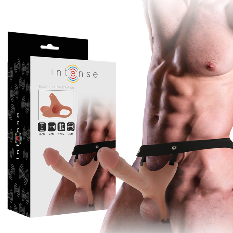 Intense - Hohlgeschirr mit Silikon-Dildo 16 x 3,5 cm