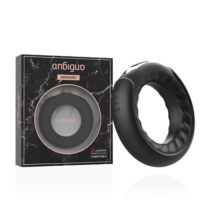 Anbiguo - Adriano Vibrationsring + Watchme-Fernbedienung