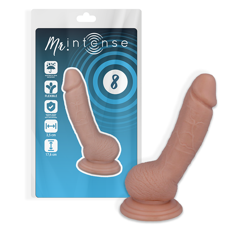 Mr Intense - 8 Realistic Penis 17.6 cm-x-3.5 cm