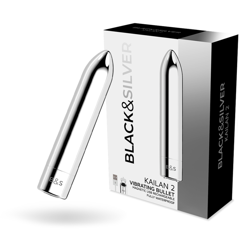Black&Silver - Kailan 2 Silber Vibrierende Magnetkugel