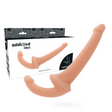 Strapless Doppeldildo Natur 26 cm