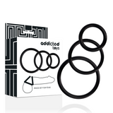 Addicted Toys - Ringset für Penis Schwarz