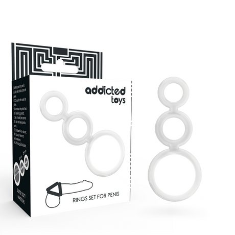 Addicted Toys - Ringset für Penis Transparent