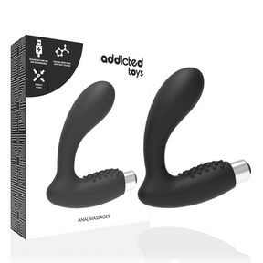 Addicted Toys - Prostatischer Vibrator Wiederaufladbar. Modell 5 - Schwarz