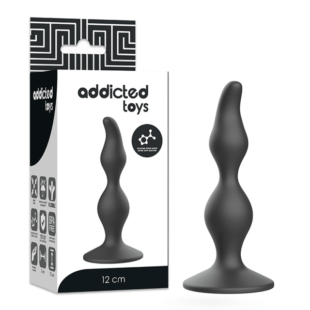 Addicted Toys - Anal Sexueller Stecker 12 cm Schwarz