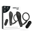 Addicted Toys - Penisring mit Fernbedienung Analplug Schwarz Wiederaufladbar