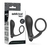 Addicted Toys - Vibratorischer Analplug mit Penisring