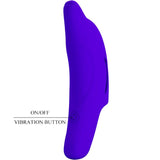 Pretty Love - Delphini Leistungsstarker Dunkelblauer Fingerstimulator