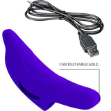 Pretty Love - Delphini Leistungsstarker Dunkelblauer Fingerstimulator
