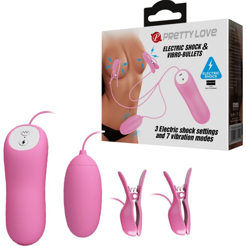 Pretty Love - Pinzette mit Vibration und Rosa Eletroschock