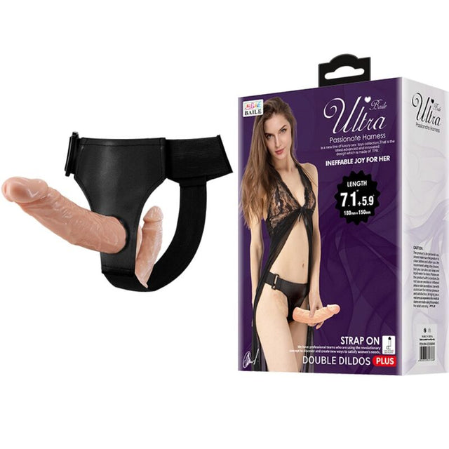 Baile - Ultra Leidenschaftlicher Doppelte Dildos mit Harness