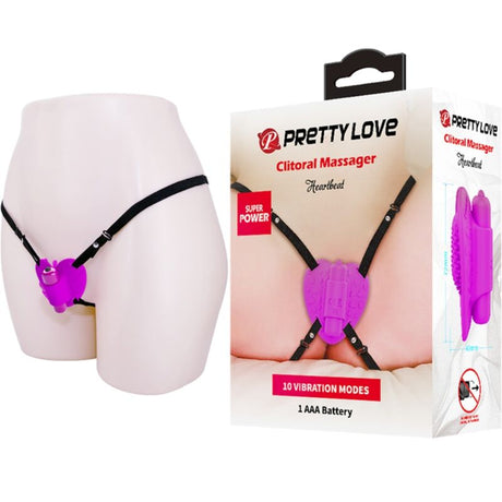 Vibrator Heartbeat Clitoris 10 Vibrationsmodi Lila