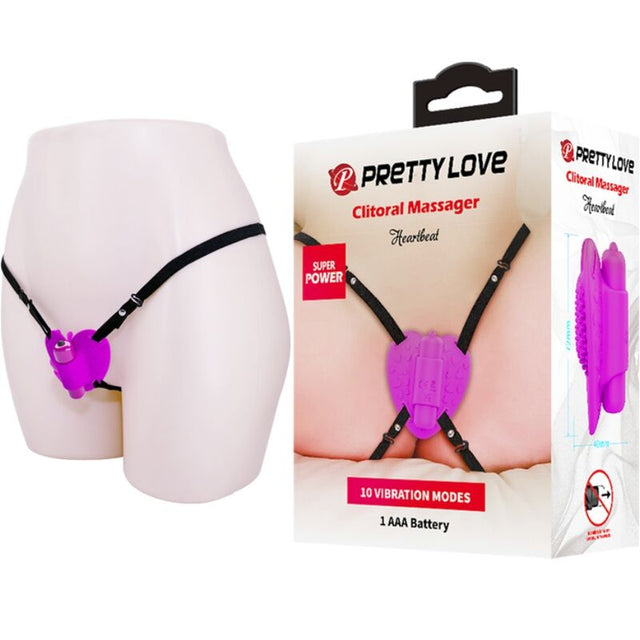 Pretty Love - Heartbeat Clitoris Massager 10 Vibrationsmodi Lila