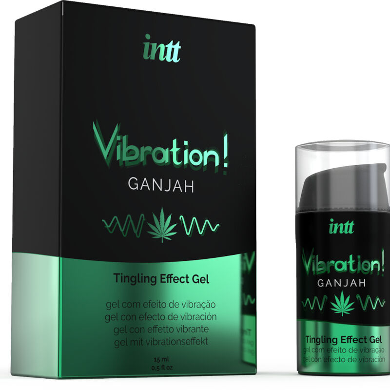 Intt - Kraftvolles Intimstimulierendes Flüssiges Vibrationsgel Cannabis 15 ml