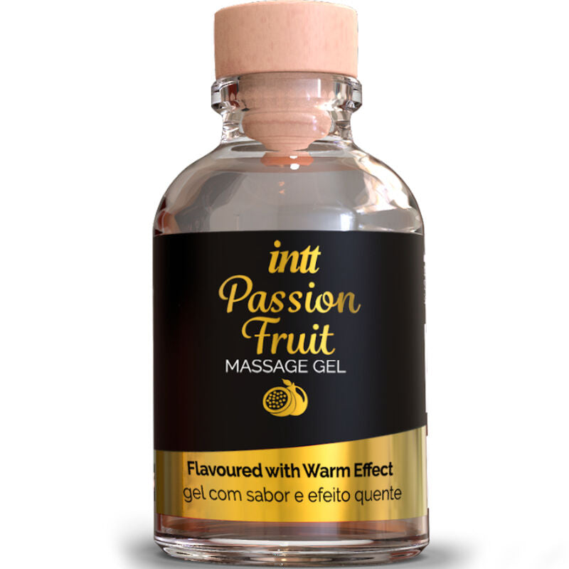 Intt Massage & Oral Sex - Massagegel mit Passionsfruchtgeschmack und Wärmeeffekt