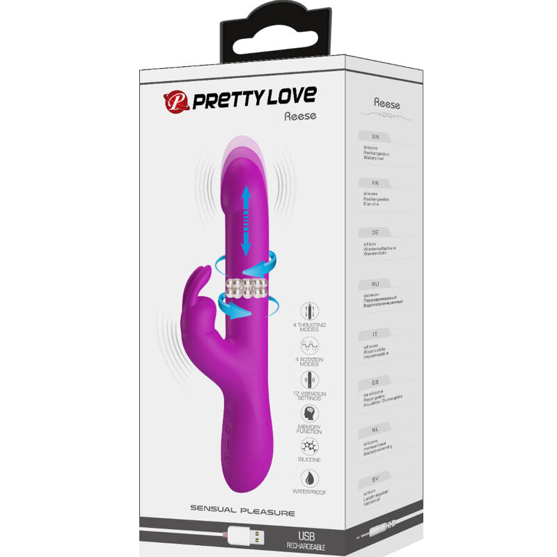 Pretty Love - Reese Vibrator mit Lila Rotation