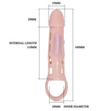 Pretty Love - Harrison Penis Extender Cover mit Vibration und Riemen 13.5 cm