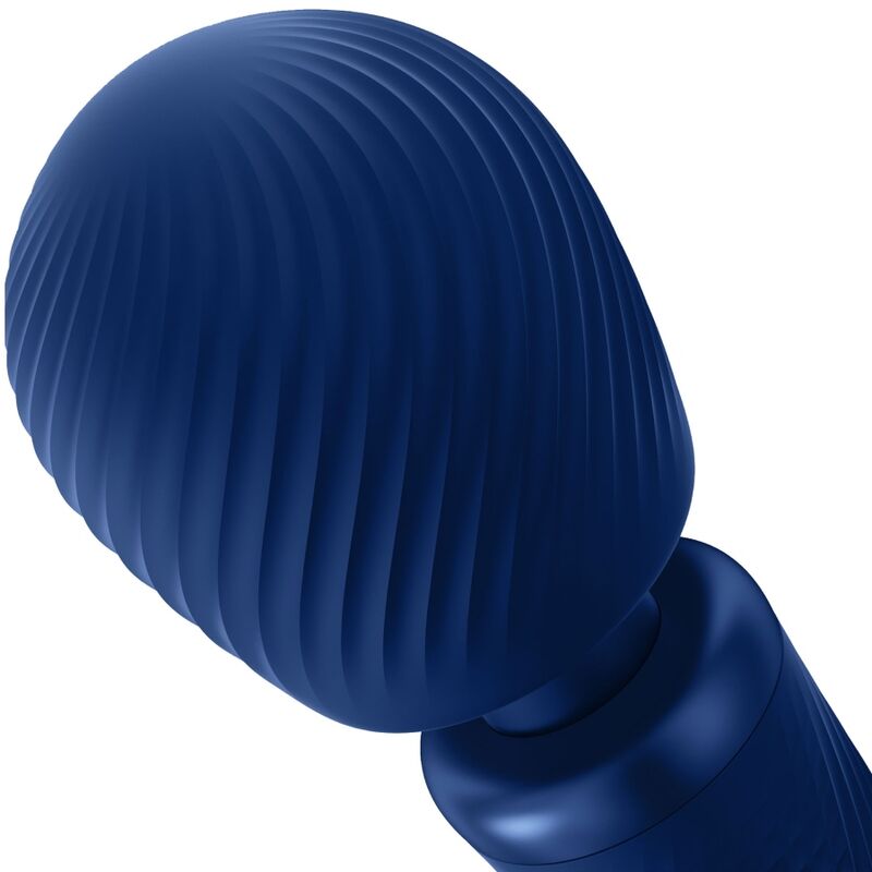 Fun Factory - Vim Silikon Wiederaufladbarer, Vibrierender, Gewichteter Rumble Wand Mitternachtsblau
