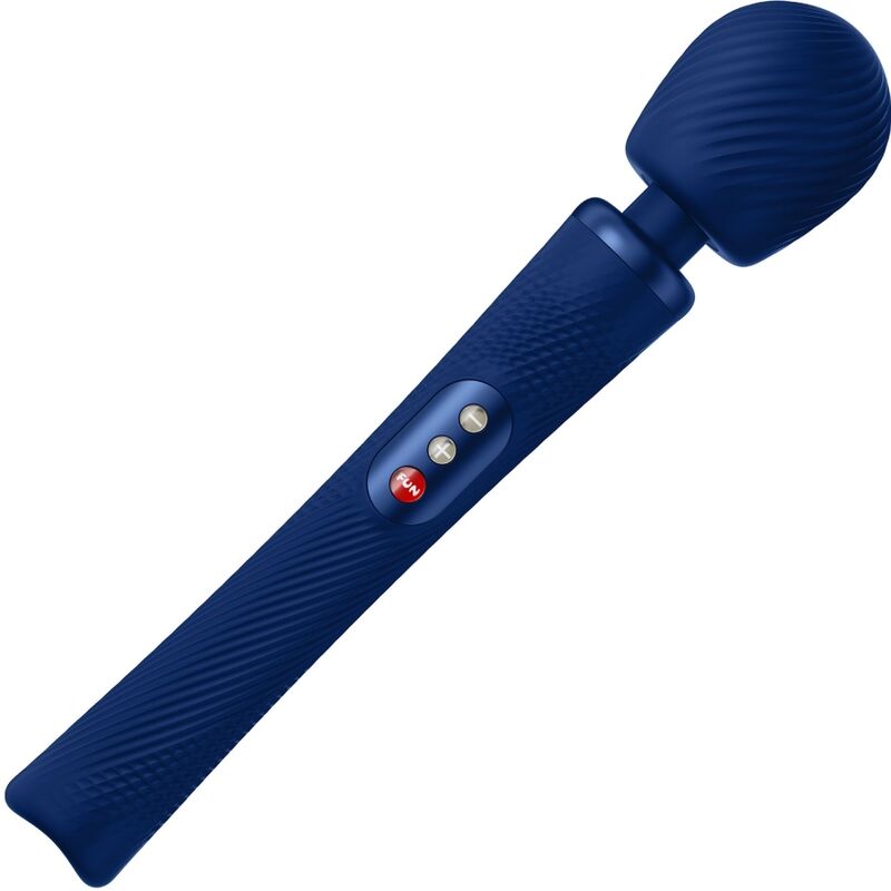 Fun Factory - Vim Silikon Wiederaufladbarer, Vibrierender, Gewichteter Rumble Wand Mitternachtsblau