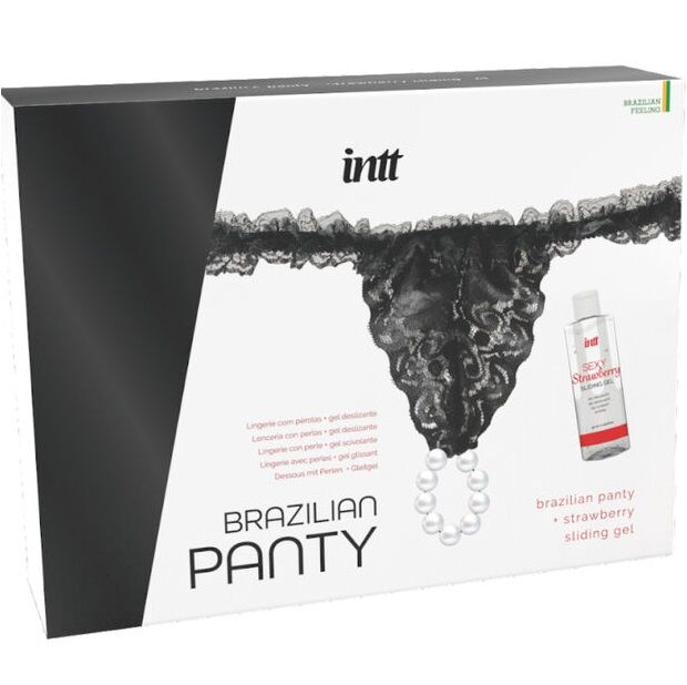 Intt Releases - Brasilianisches Schwarzes Höschen mit Perlen und Schmiergel 50 ml