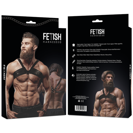 Harness Brustgurt aus Ökoleder für Herren Brigade.1