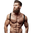 Fetish Submissive Attitude - Rückenharness aus Ökoleder für Herren