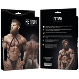 Fetish Submissive Attitude - Jockstrap-Harness aus Öko-Leder für Herren