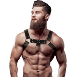 Fetish Submissive Attitude - Brustharness aus Ökoleder für Herren