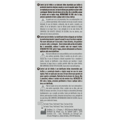 Control - Infinity Gleitmittel auf Silikonbasis 75 ml