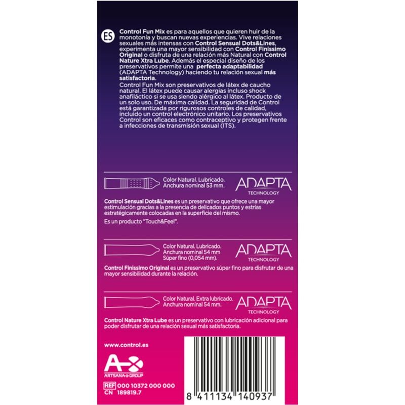 Control - Fühlen Sie Spass Mix 6 Uds