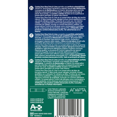 Kondom Nonstop Dots and Lines Condoms 12 Units.1