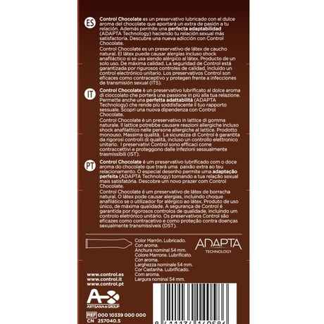 Kondom Adapta Chocolate Condoms 12 Units.1