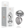 Intense - White Heart Aluminium Metall Anal Plug Grösse S