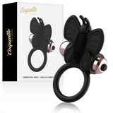 Coquette Chic Desire - Cockring Schmetterling mit Vibrator Schwarz/ Gold