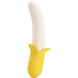 Dildo Banana Geek Super Power 7 Vibrationen Up and Down Silikon Schwarz