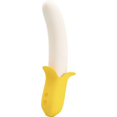 Dildo Banana Geek Super Power 7 Vibrationen Up&Down Silikon Schwarz