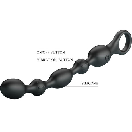 Analkette Van Anal Balls 10 Vibrationen Wiederaufladbares Silikon.6