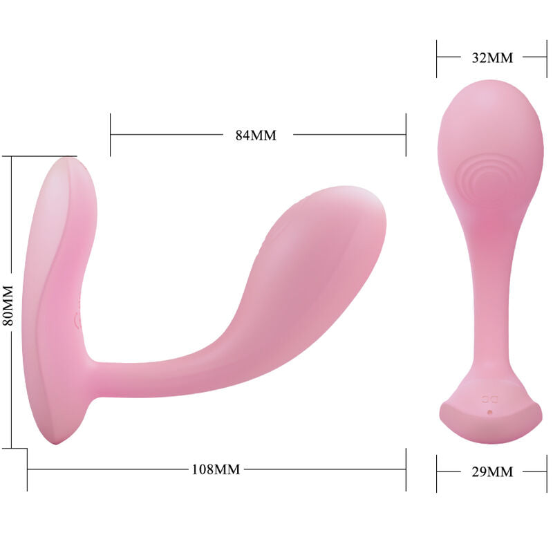 Pretty Love - Baird g-Spot 12 Vibrationen Wiederaufladbare Rosa App