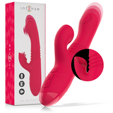 Intense - Dua Multifunktions-Wiederaufladbarer auf- und Ab-Vibrator mit Roter Zunge