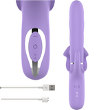 Intense - Billie Multifunktionaler Wiederaufladbarer Saugvibrator mit Lila Druckknopf