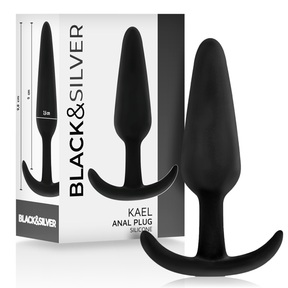 Black&Silver - Kael Silikon Analplug mit Mittlerem Griff
