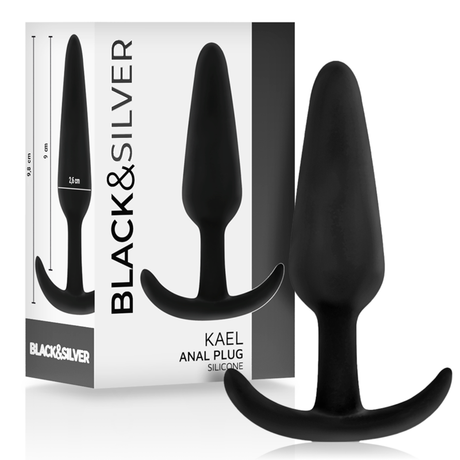 Black&Silver - Kael Silikon Analplug mit Mittlerem Griff