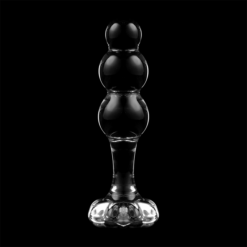 Nebula Series by Ibiza - Modell 1 Stecker Borosilikatglas Transparent 10.5 cm-x-3 cm