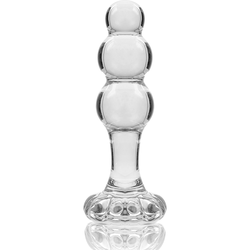 Nebula Series by Ibiza - Modell 1 Stecker Borosilikatglas Transparent 10.5 cm-x-3 cm