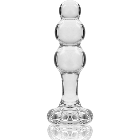 Nebula Series by Ibiza - Modell 1 Stecker Borosilikatglas Transparent 10.5 cm-x-3 cm