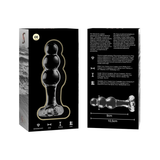 Nebula Series by Ibiza - Modell 1 Stecker Borosilikatglas Transparent 10.5 cm-x-3 cm