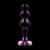 Nebula Series by Ibiza - Modell 1 Analplug Borosilikatglas Rosa 10.5 cm-x-3 cm