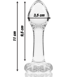 Nebula Series by Ibiza - Modell 2 Analplug Borosilikatglas Klar 11 cm-x-3.5 cm