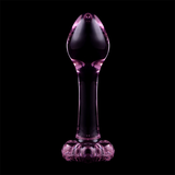 Nebula Series by Ibiza - Modell 2 Analplug Borosilikatglas Rosa 11 cm-x-3.5 cm