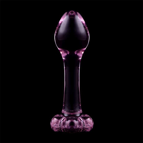 Nebula Series by Ibiza - Modell 2 Analplug Borosilikatglas Rosa 11 cm-x-3.5 cm
